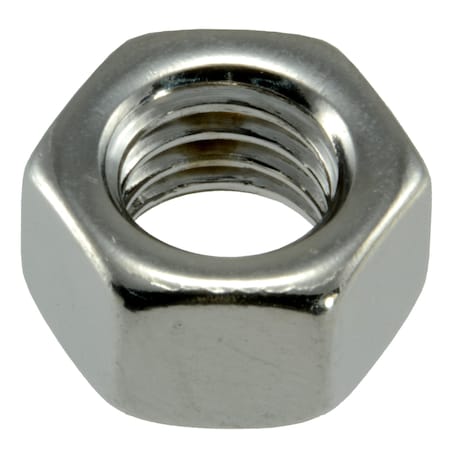 Midwest Fastener Hex Nut, 3/8"-16, 18-8 Stainless Steel, Not Graded, Plain, 6 PK 33365